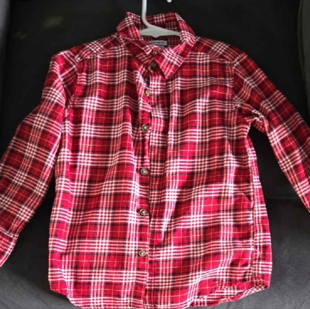 Carter's Red Plaid Kids Shirt